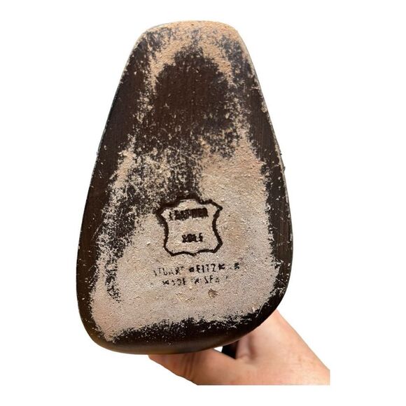 STUART WEITZMAN Made in Spain Pewter Silver Leather Lace Up Ankle Shoes Sz 7.5 - Picture 4 of 8